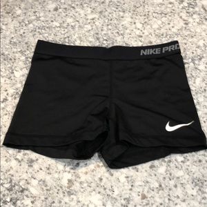 Nike Pro black dri-fit spandex short